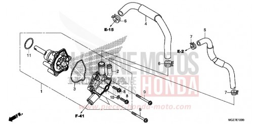 POMPE A EAU CB500XAF de 2015